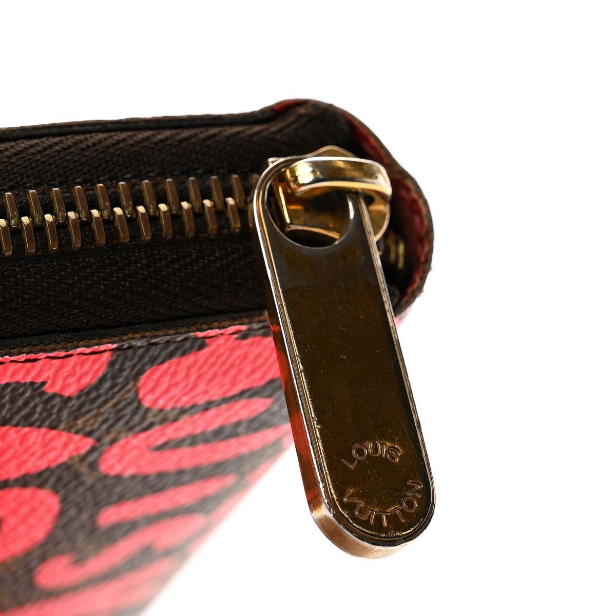 Monogram Graffiti Zippy Wallet Fuchsia