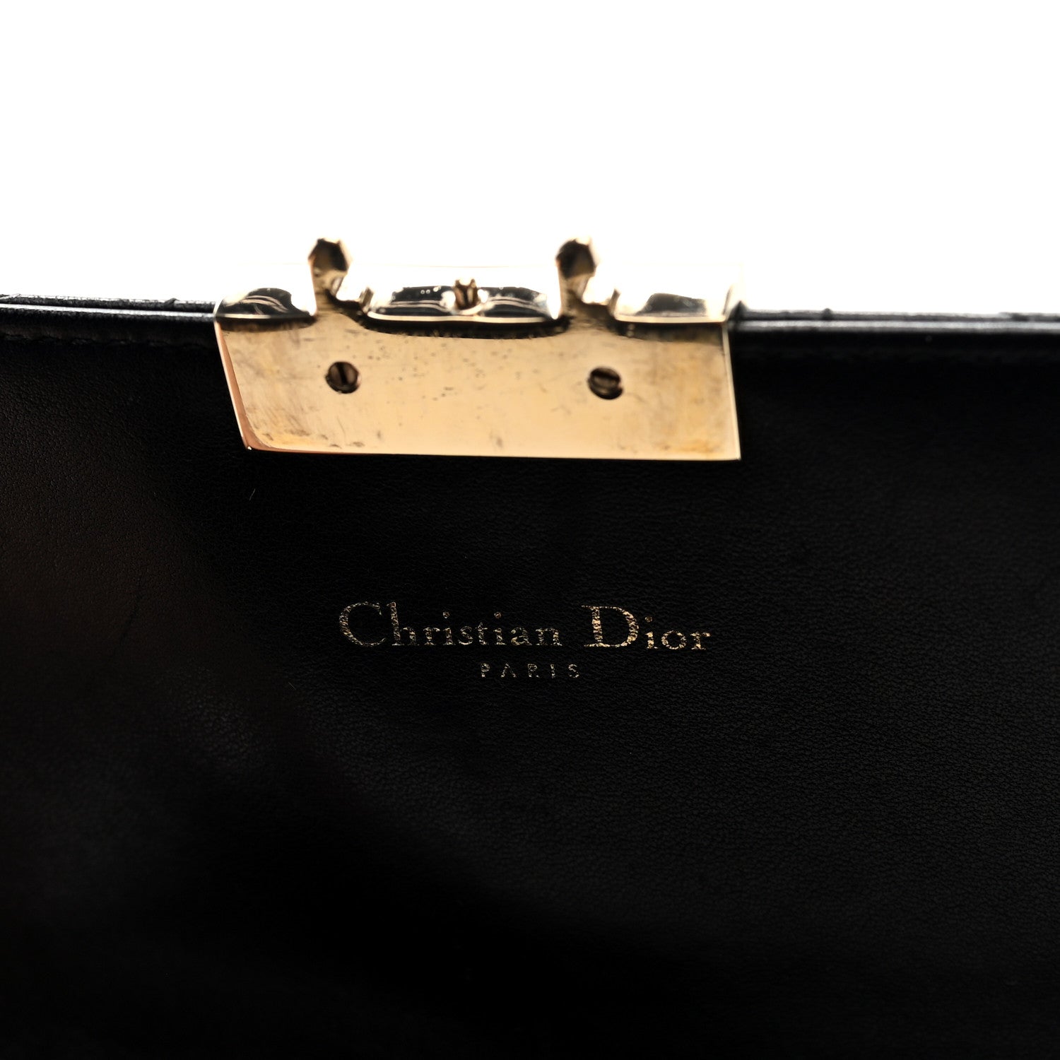Christian Dior Lambskin Cannage Medium Miss Dior Flap Black 6 of 9