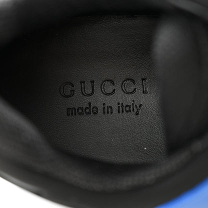 Gucci GG Supreme Monogram Demetra Mens Basket Low Top Sneakers 11.5 Blue Black 6 of 9