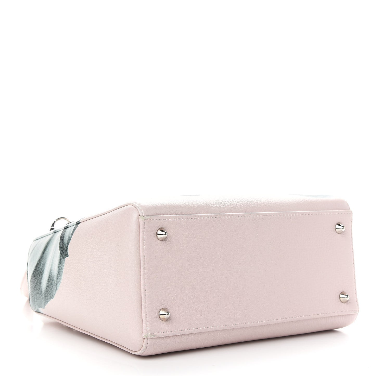 Deerskin Floral Printed Medium Lady Dior Pink