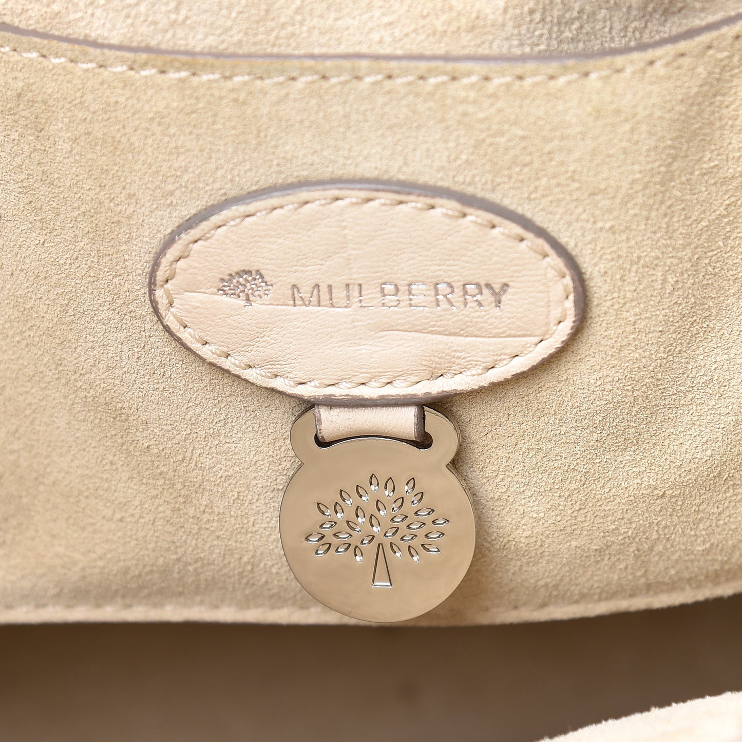 Calfskin Crocodile Embossed Bayswater Snowball White