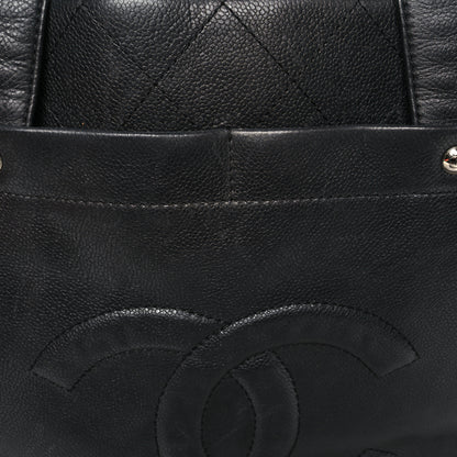Chanel Caviar Stitched CC Shopper Tote Black 14 of 18