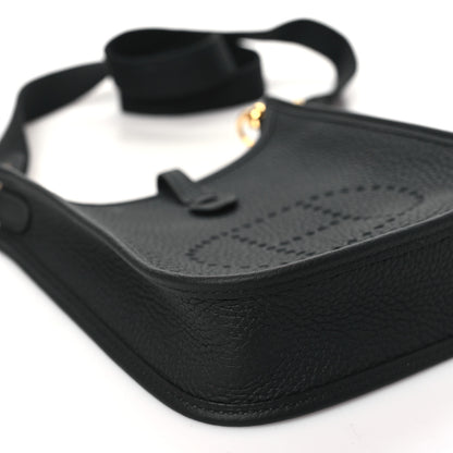 Hermes Taurillon Clemence Evelyne TPM Black 9 of 11