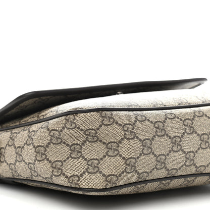 Gucci GG Supreme Monogram Web Childrens Crossbody Bag Beige Black 9 of 10