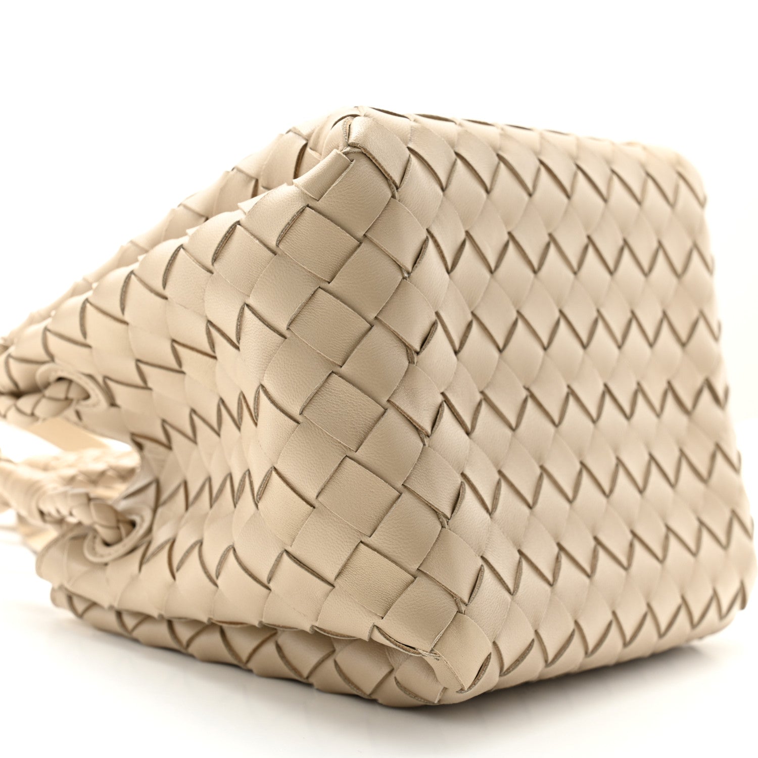 Bottega Veneta Nappa Intrecciato Small Parachute Shoulder Bag Ecru 8 of 9