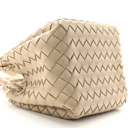 Bottega Veneta Nappa Intrecciato Small Parachute Shoulder Bag Ecru 8 of 9