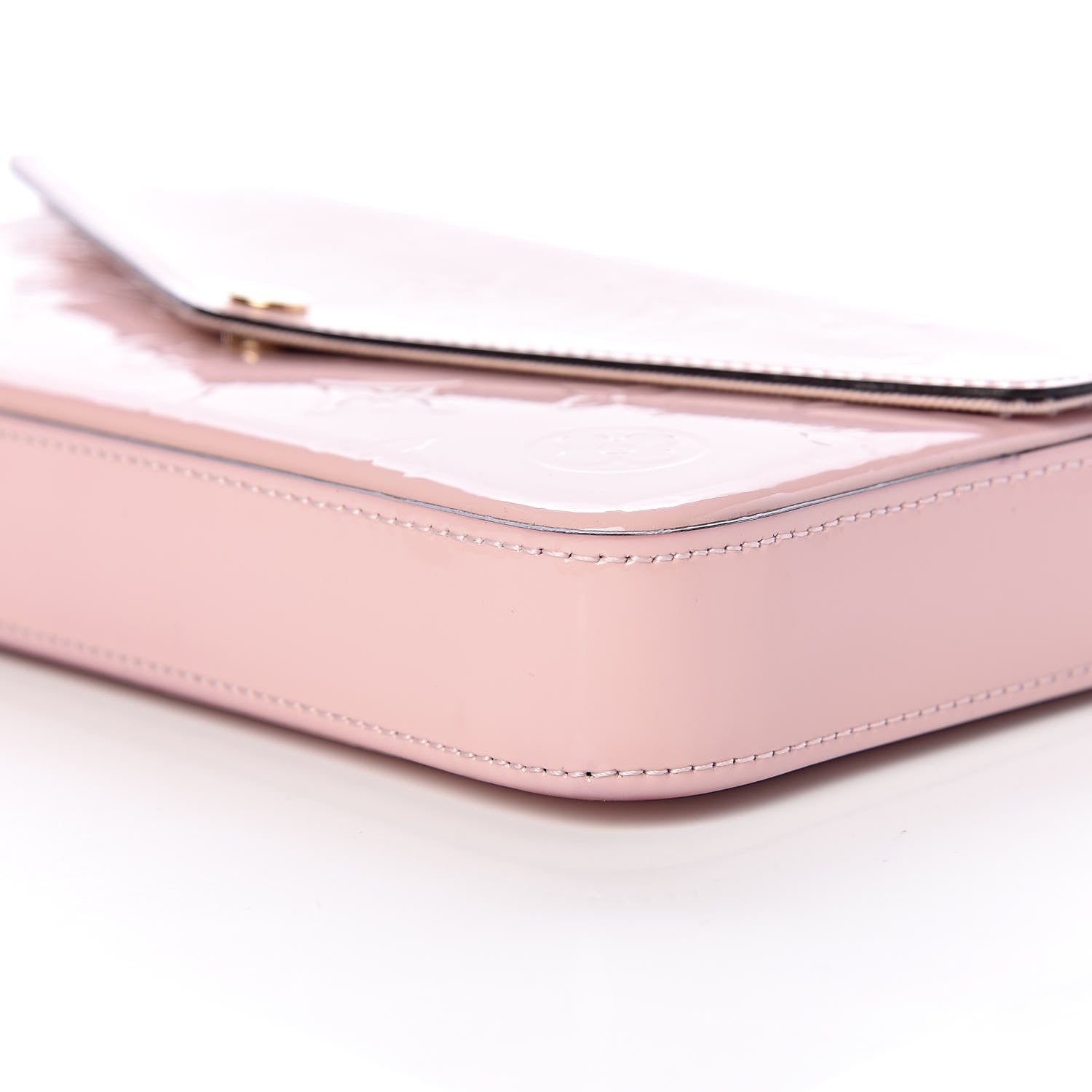Louis Vuitton Vernis Felicie Chain Wallet Rose Ballerine 11 of 15