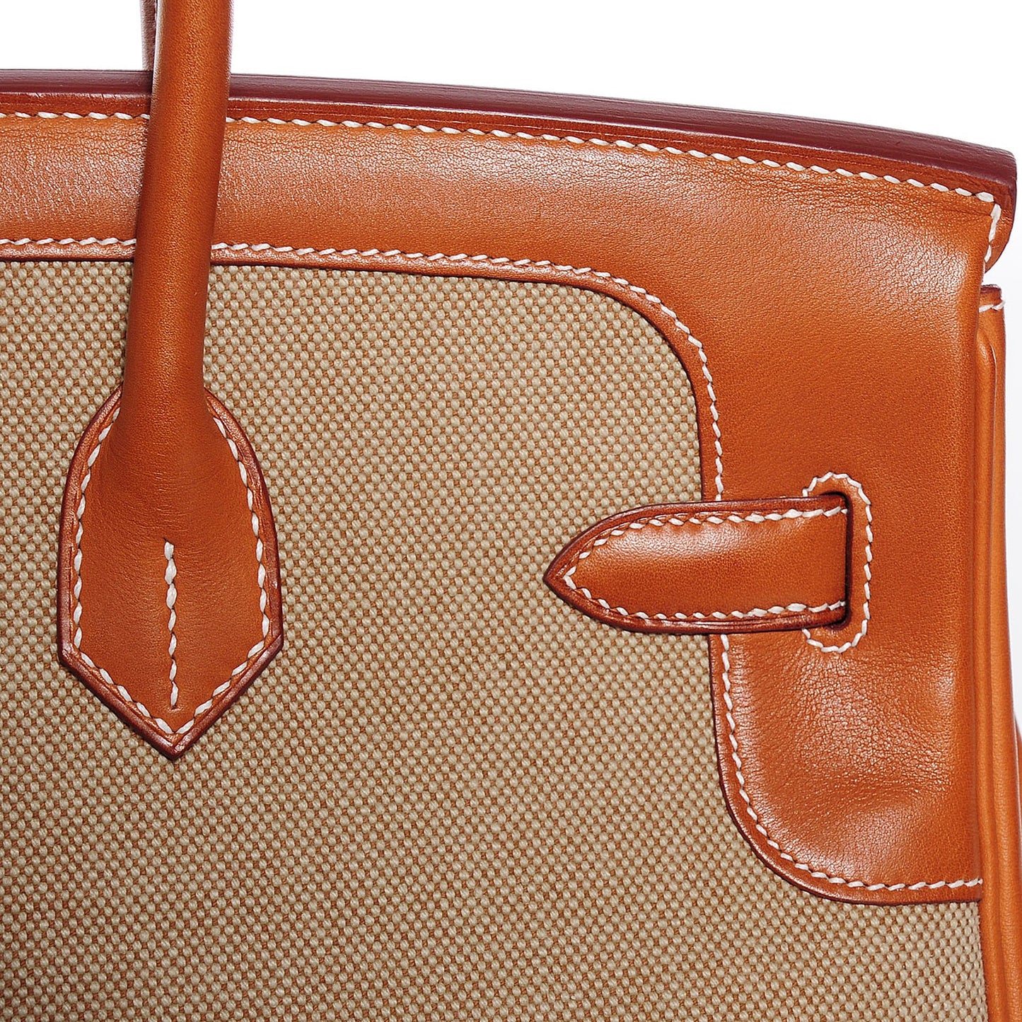 Toile Natural Barenia Flag Birkin 35