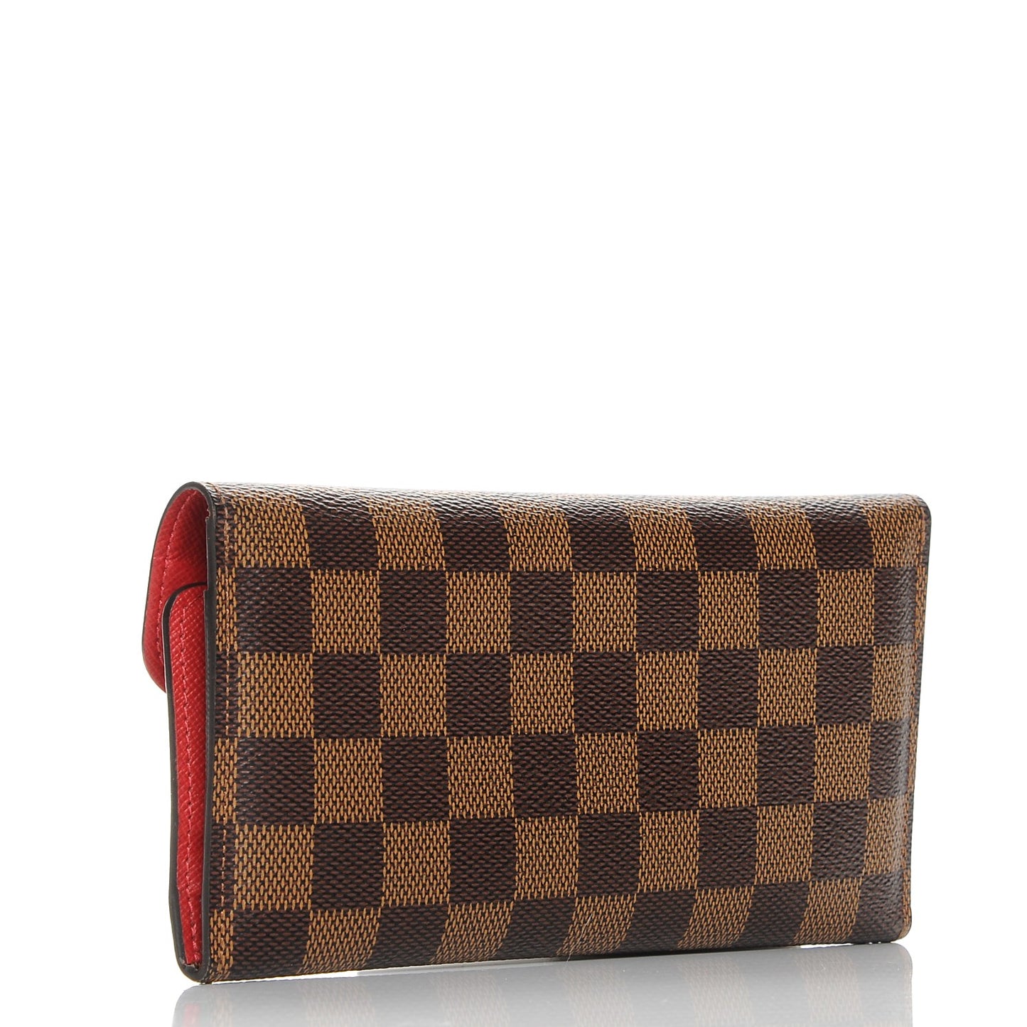 Damier Ebene Josephine Wallet Red