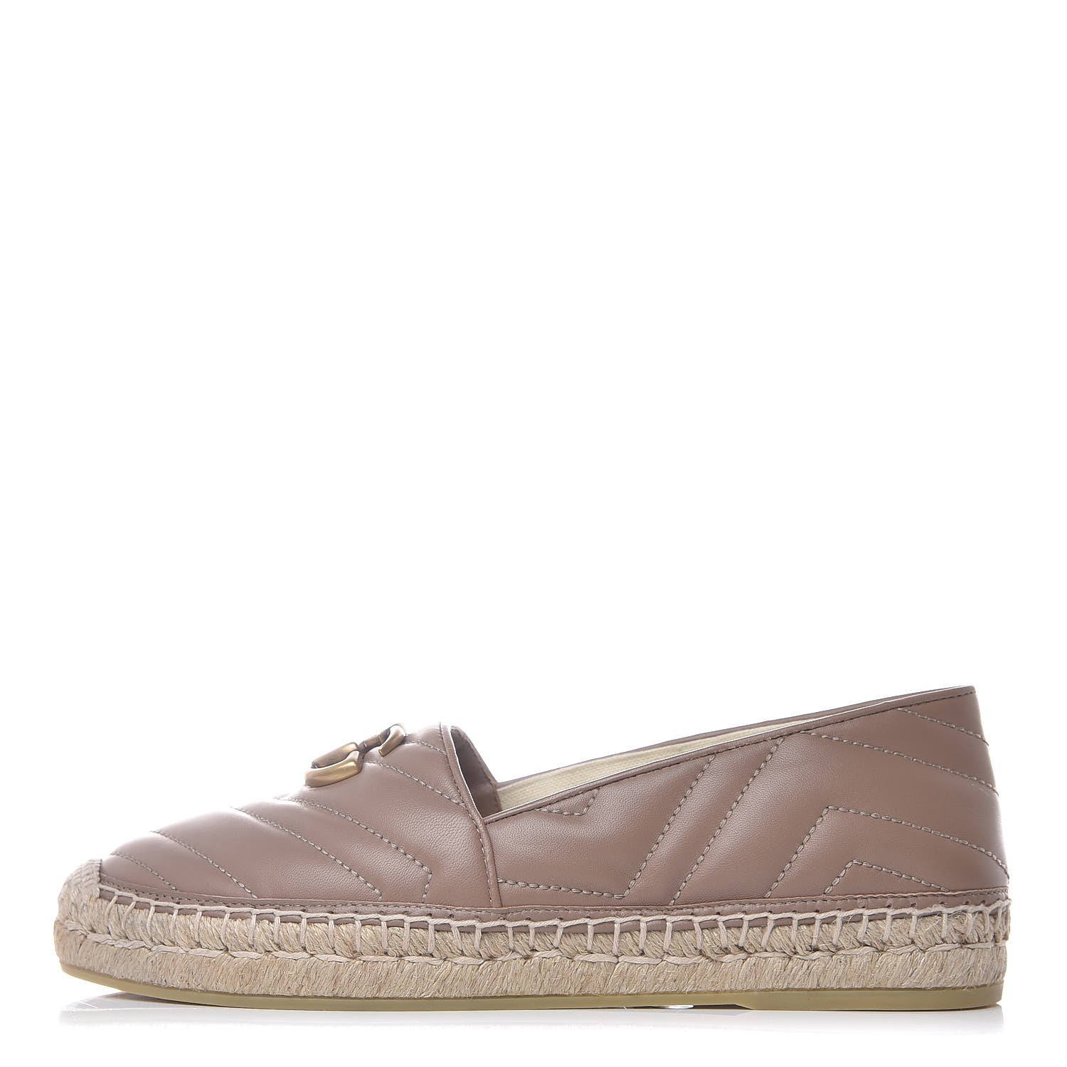Gucci Nappa Matelasse GG Marmont Espadrilles 38 Porcelain Rose 1 of 13