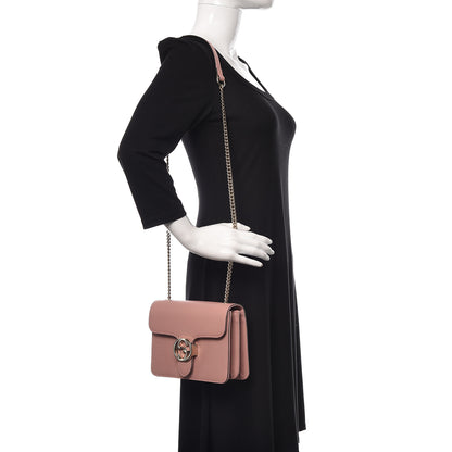 Gucci Dollar Calfskin Small Interlocking G Shoulder Bag Soft Pink 2 of 9