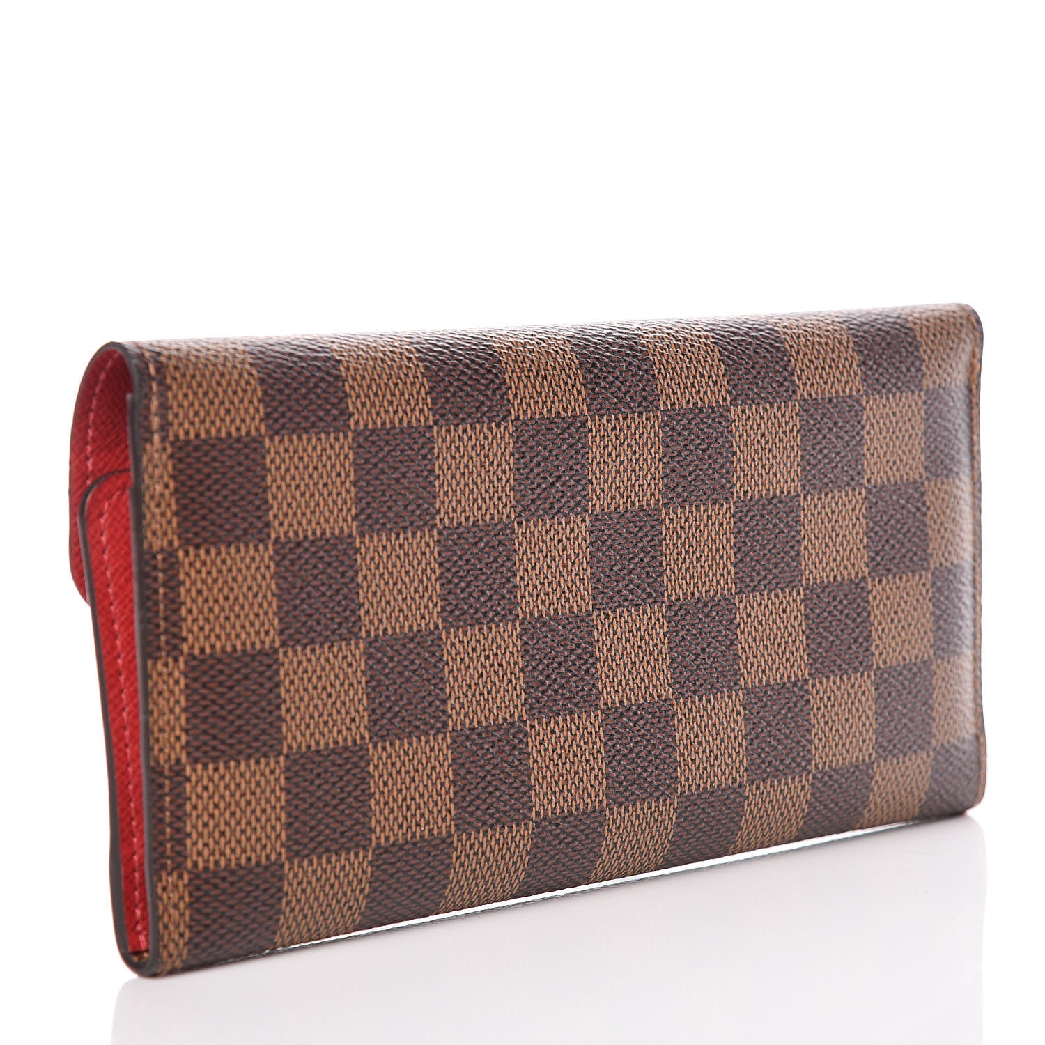 Louis Vuitton Damier Ebene Josephine Wallet Red 4 of 12