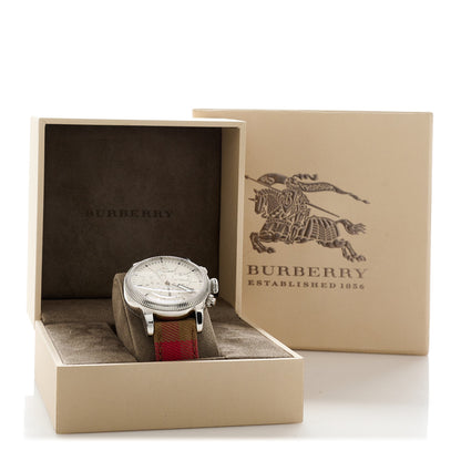 Burberry Stainless Steel Calfskin 42mm Chronograph Quartz Watch BU7820 5 of 5
