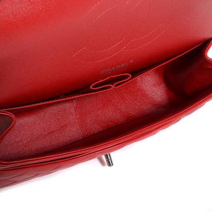 Chanel Lambskin Jumbo Double Flap Red 5 of 9