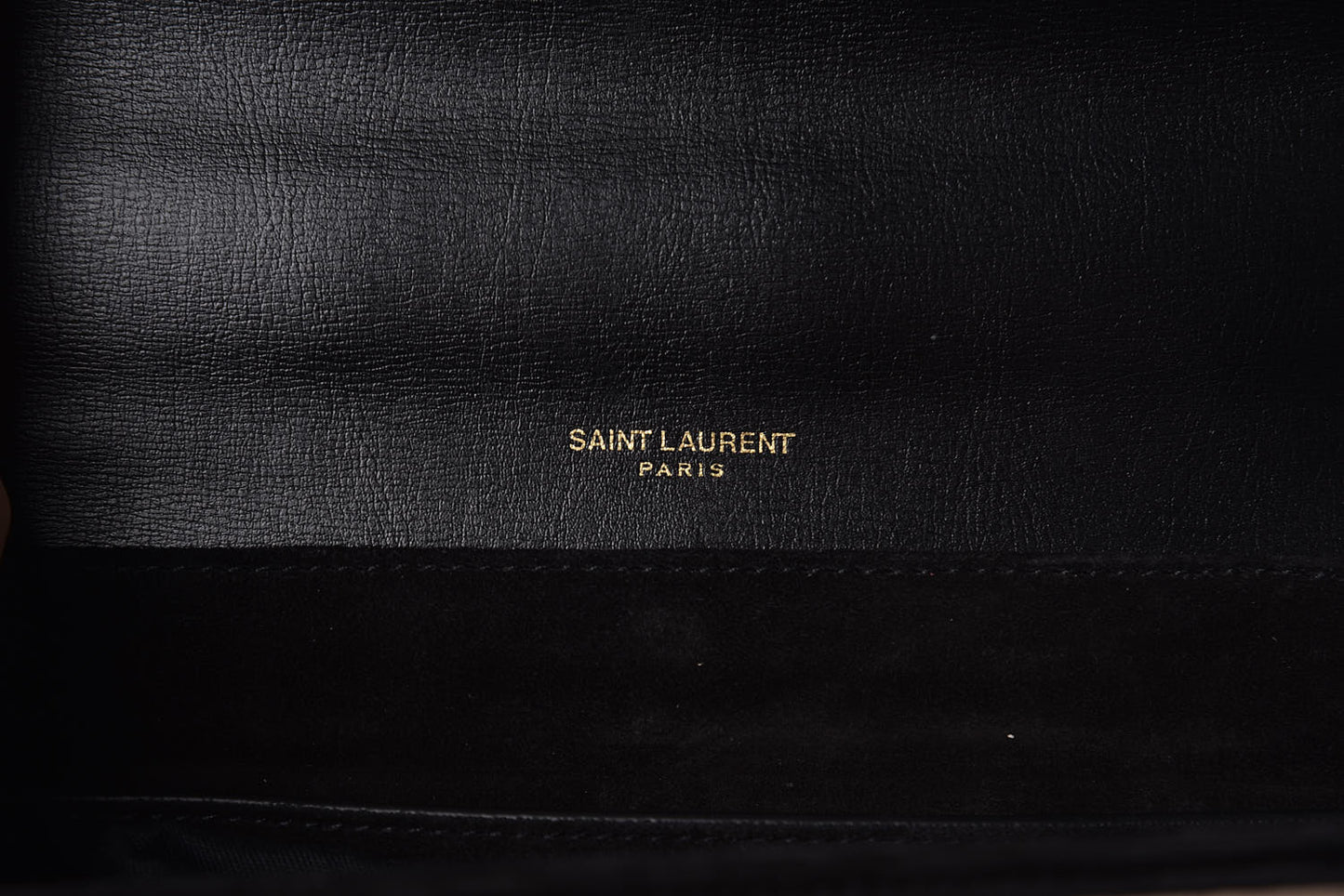 Calfskin Suede Medium Bellechasse Black Beige