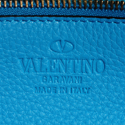 Valentino Garavani Pebbled Calfskin Medium Rockstud Tote Parrot 7 of 8