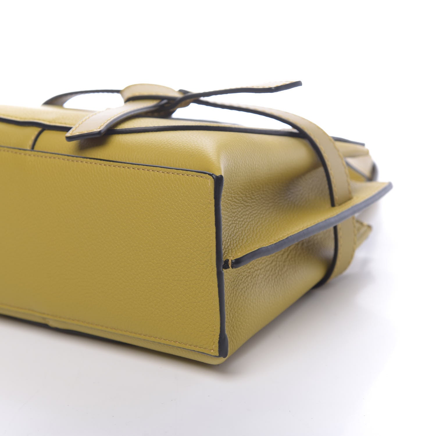 Loewe Calfskin Mini Gate Tote Ochre 10 of 11