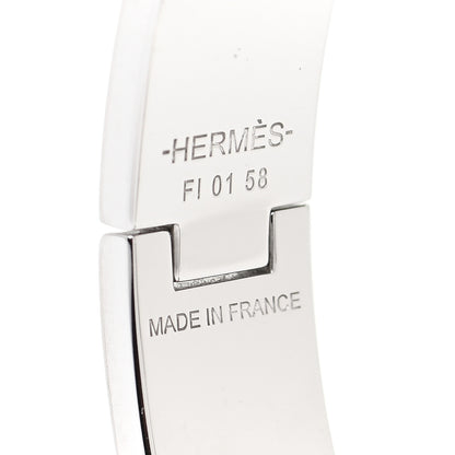 Hermes Enamel Narrow Clic Clac H Bracelet PM Bleu Du Nord 5 of 7