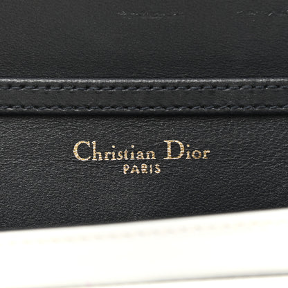 Christian Dior Patent Micro-Cannage Diorama Wallet on Chain Pouch White 6 of 15