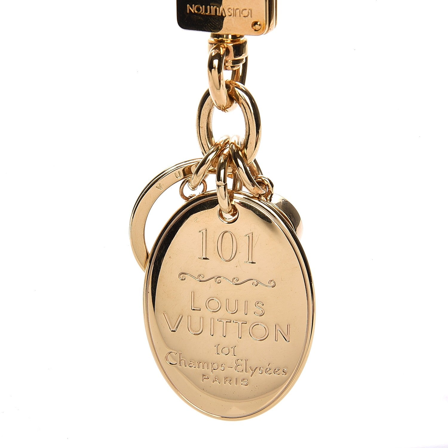 Louis Vuitton 101 Champs Elysees Maizeon Key Charm Gold 3 of 6