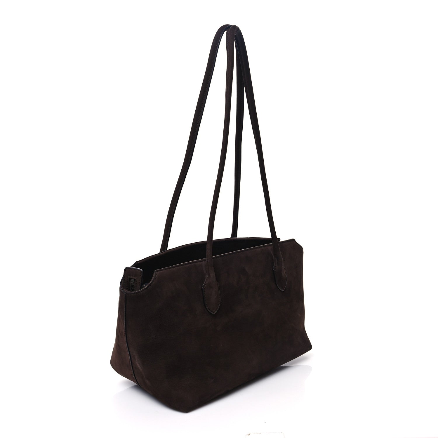 The Row Nubuck Terrasse Bag Dark Mocha 3 of 9