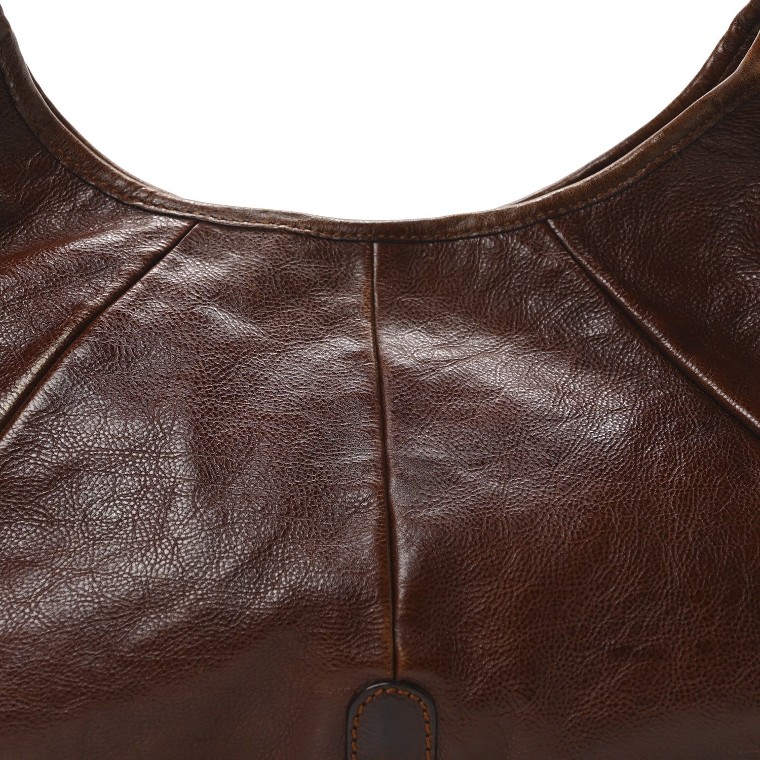 Saint Laurent Buffalo Horn Mombasa Hobo Brown 9 of 9