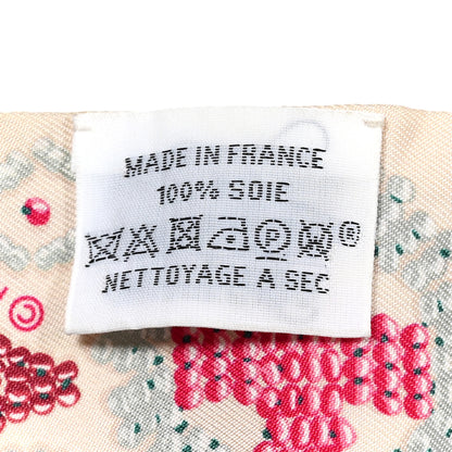 Hermes Silk Kelly En Perles Twilly Creme Framboise 3 of 5