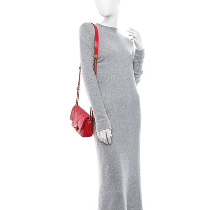 Chanel Caviar Quilted Small Twist Your Buttons Flap Red 2 of 9