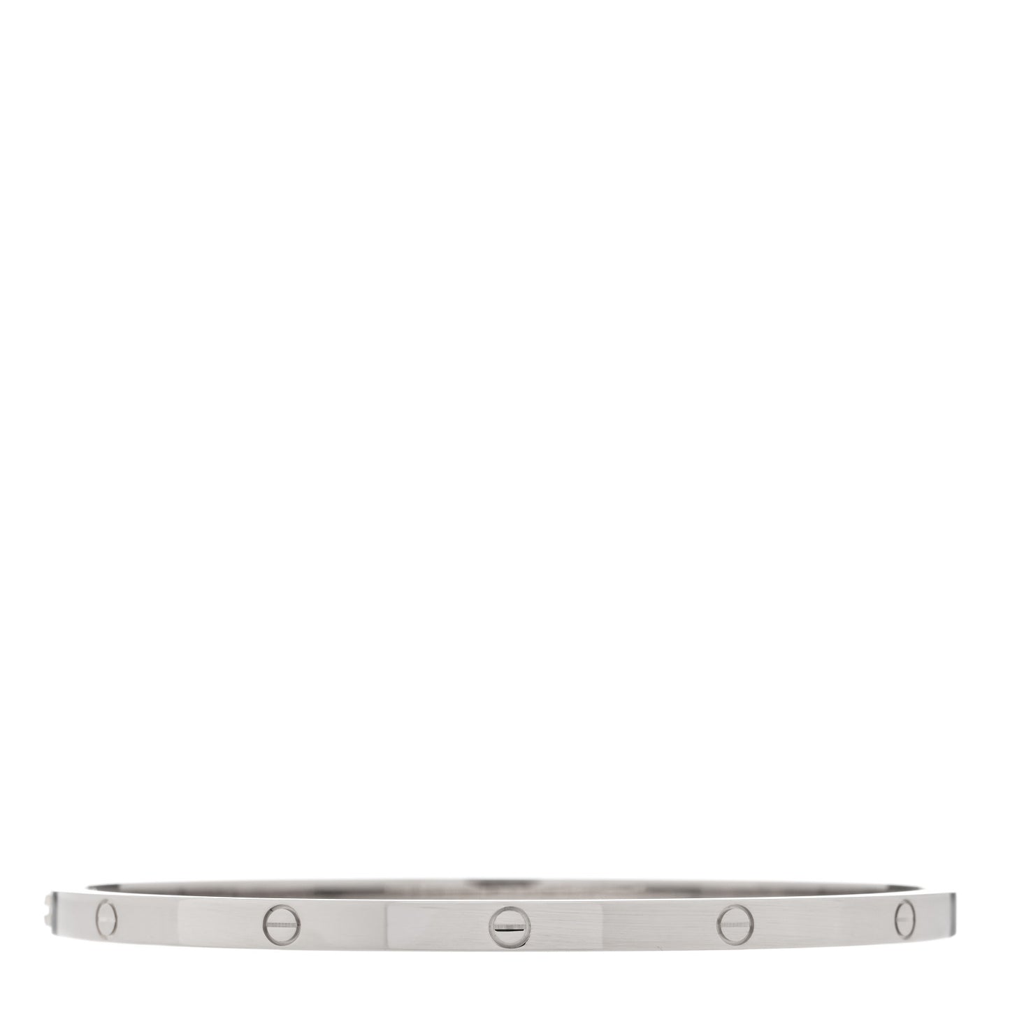 18K White Gold Small LOVE Bracelet 19