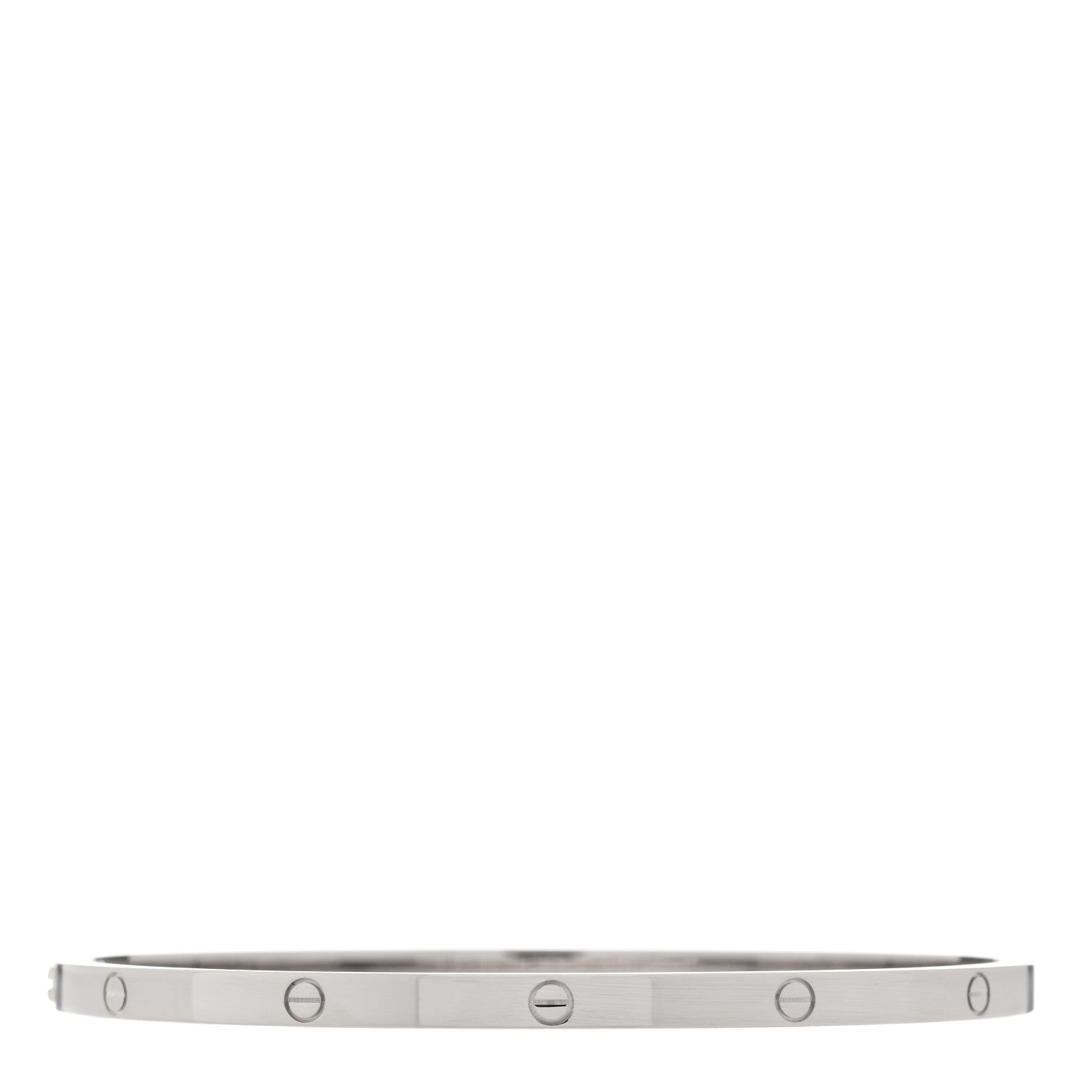 Cartier 18K White Gold Small LOVE Bracelet 19 2 of 3