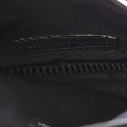 Balenciaga Smooth Calfskin Logo Large Everyday Beltpack Black White 8 of 9