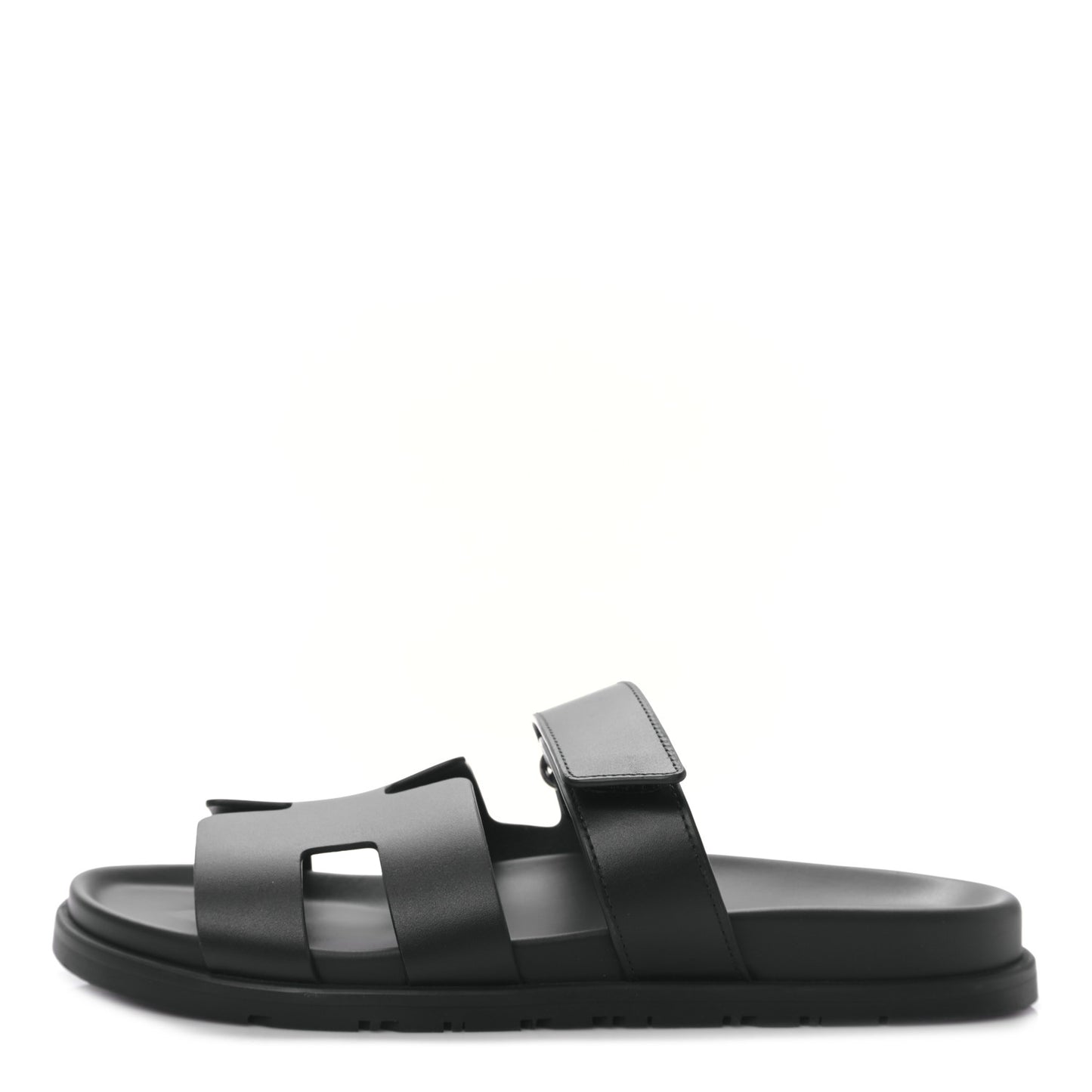 Calfskin Womens Chypre Sandals 40.5 Black