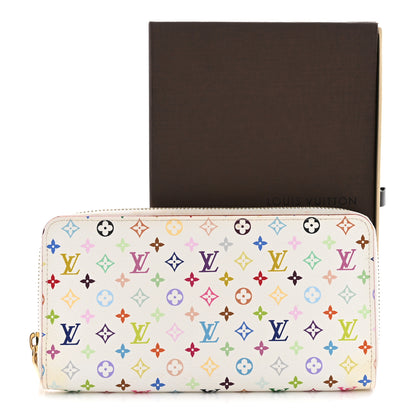 Louis Vuitton Monogram Multicolor Zippy Wallet White Litchi 10 of 10