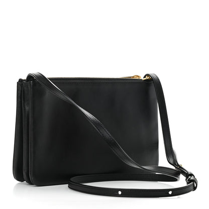 Celine Lambskin Small Trio Crossbody Bag Black 3 of 10