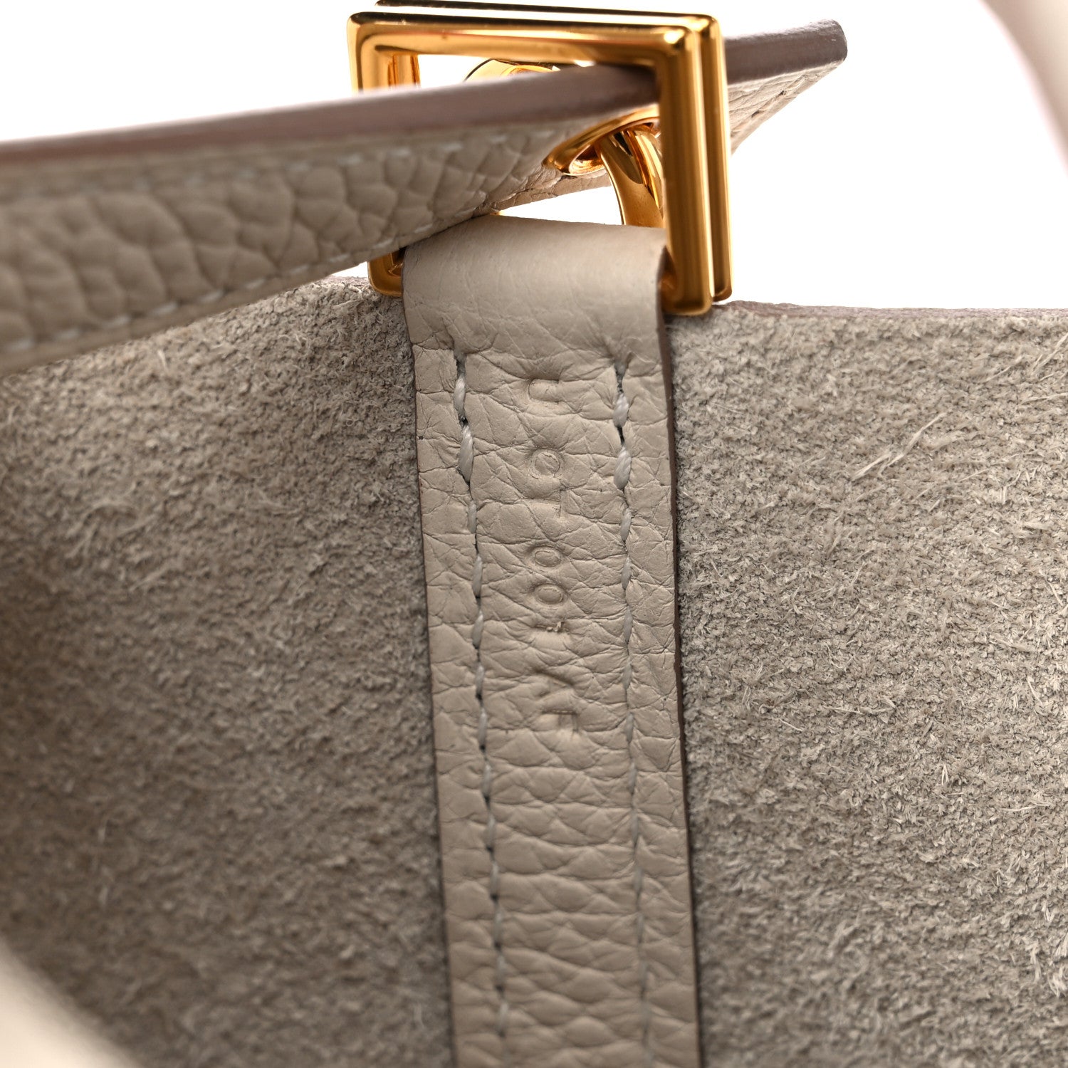 Hermes Taurillon Clemence Picotin Lock 18 PM Beton 7 of 10