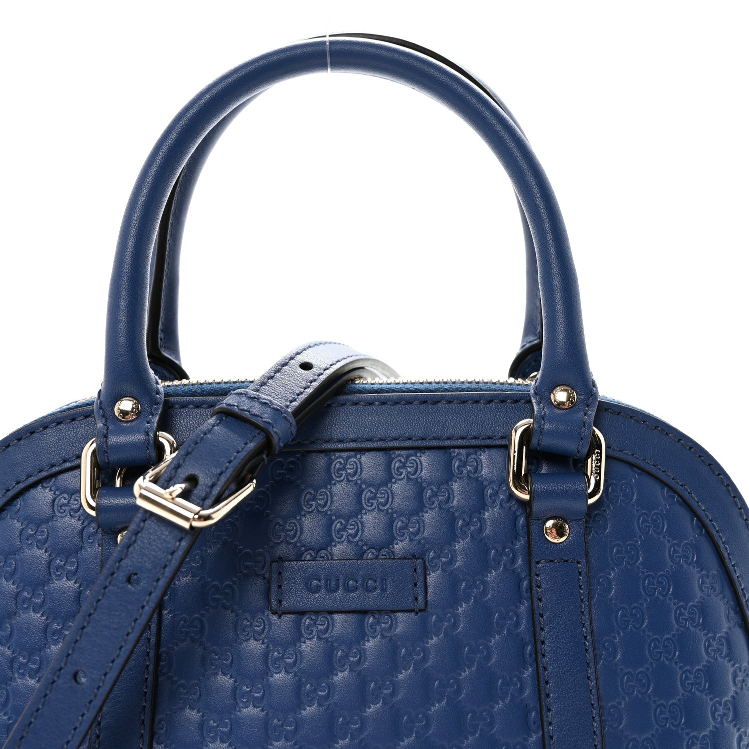 Gucci Soft Microguccissima Mini Dome Bag Blue 8 of 10