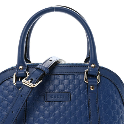 Gucci Soft Microguccissima Mini Dome Bag Blue 8 of 10