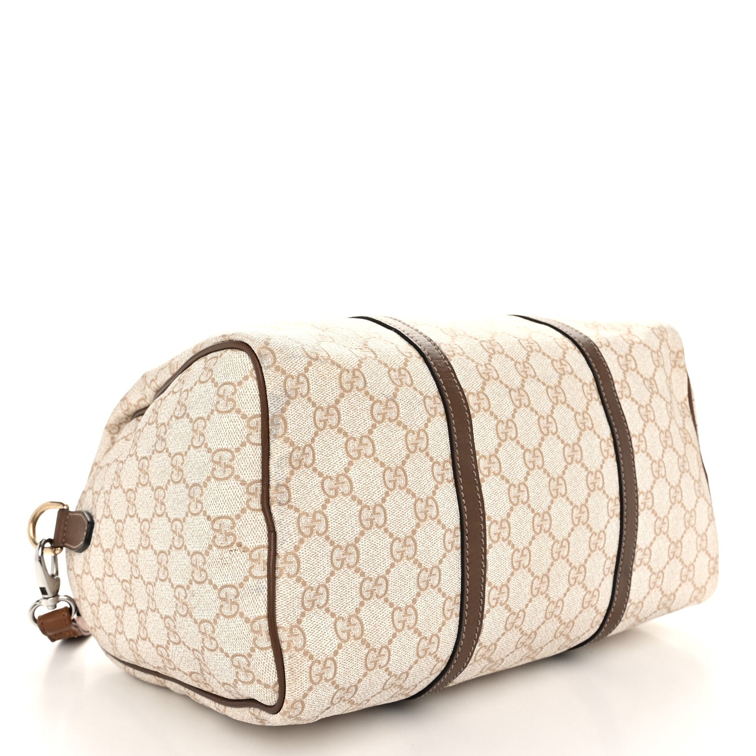 Gucci GG Supreme Monogram Calfskin Medium Nice Boston New Mystic White Beige Brown 4 of 16