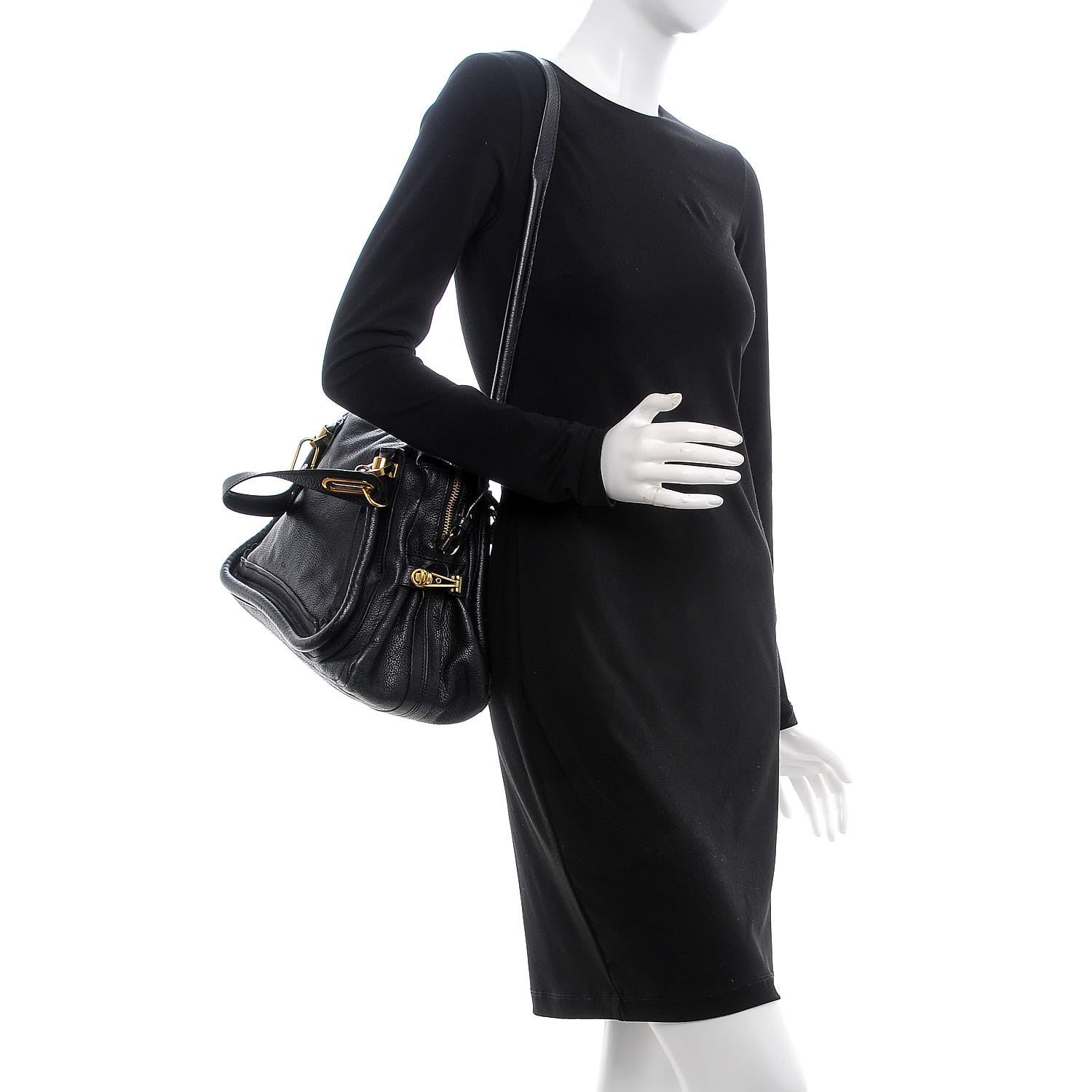 Chloe Calfskin Medium Paraty Black 2 of 14