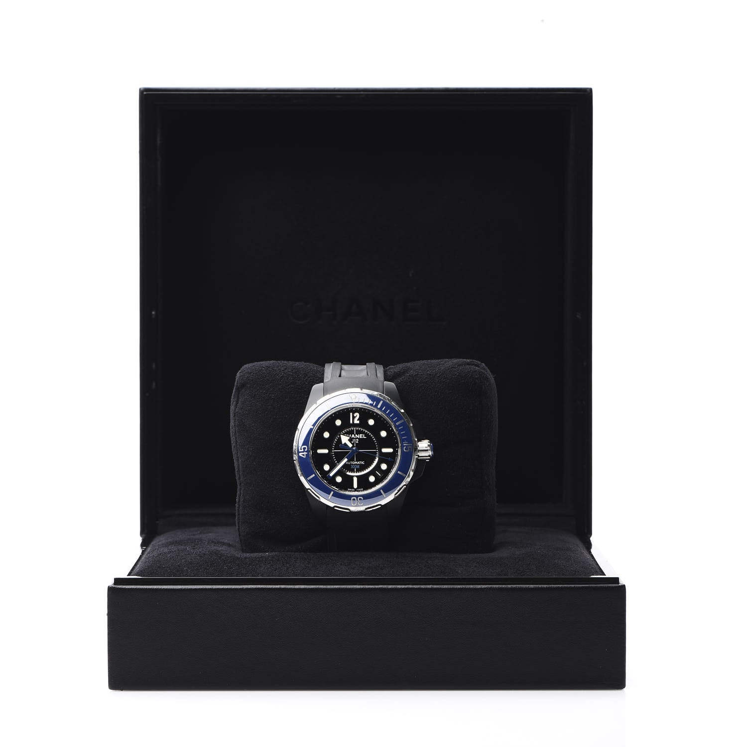 Chanel Stainless Steel Ceramic Rubber 41mm J12 Marine Automatic Watch Black 7 of 7