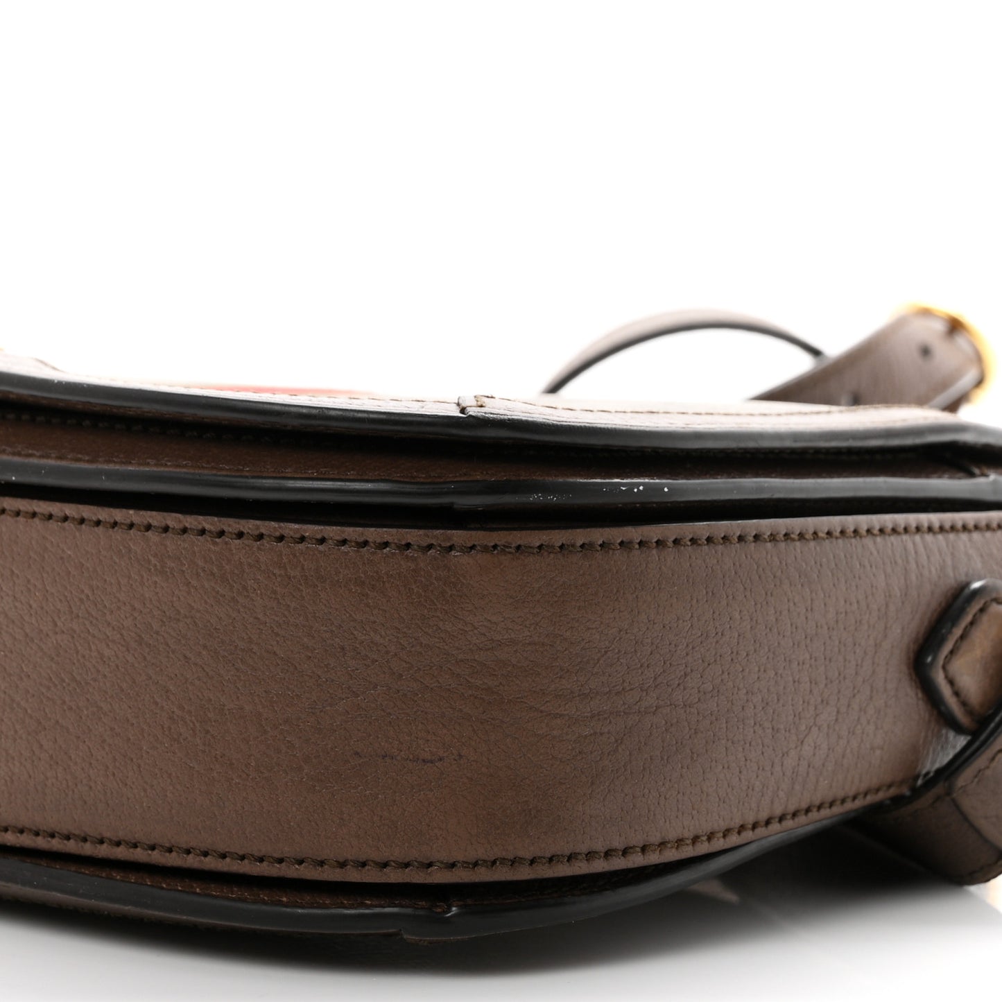 GG Supreme Monogram Web Small Ophidia Flap Messenger Bag Brown