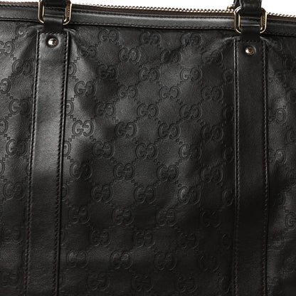 Gucci Guccissima Large Business Tote Dark Brown 8 of 10