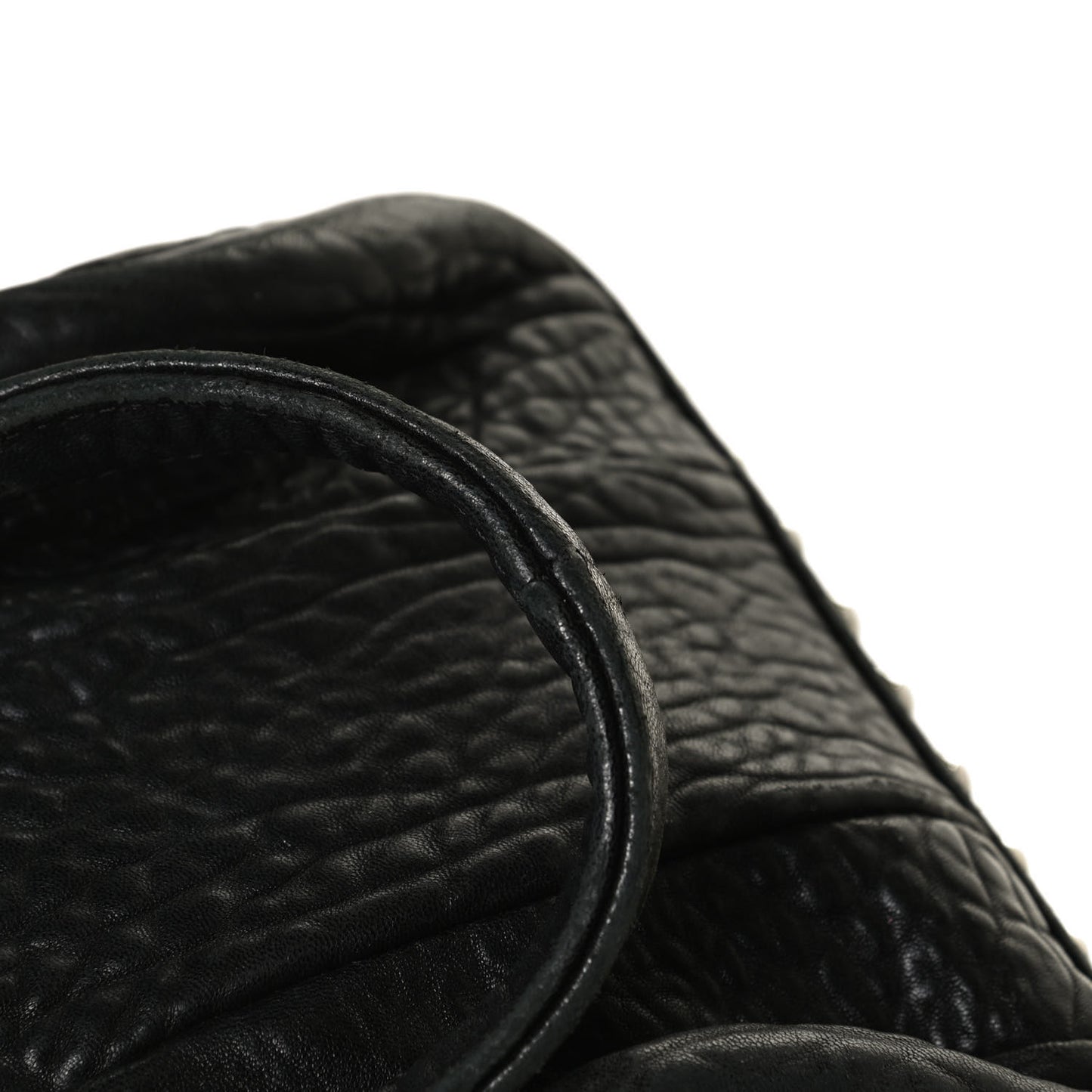 Pebbled Lambskin Mini Rockie Black Rhodium Hardware