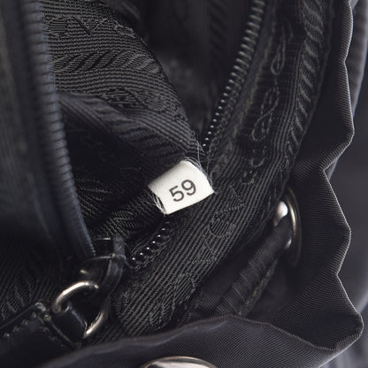 Prada Nylon Vela Medium Backpack Black 9 of 19