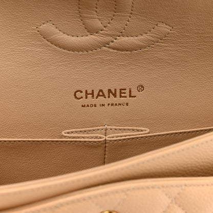 Chanel Caviar Quilted Medium Double Flap Beige 5 of 10