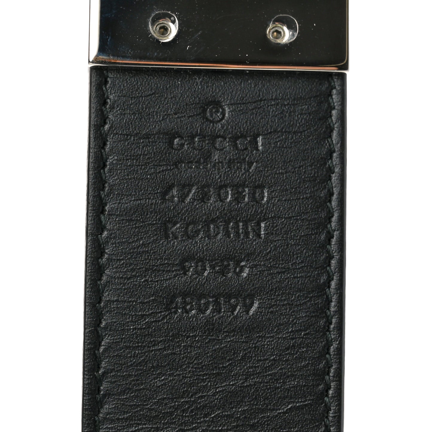 GG Supreme Monogram Selleria Calfskin Interlocking G Reversible 37mm Belt 90 36 Beige Ebony Black