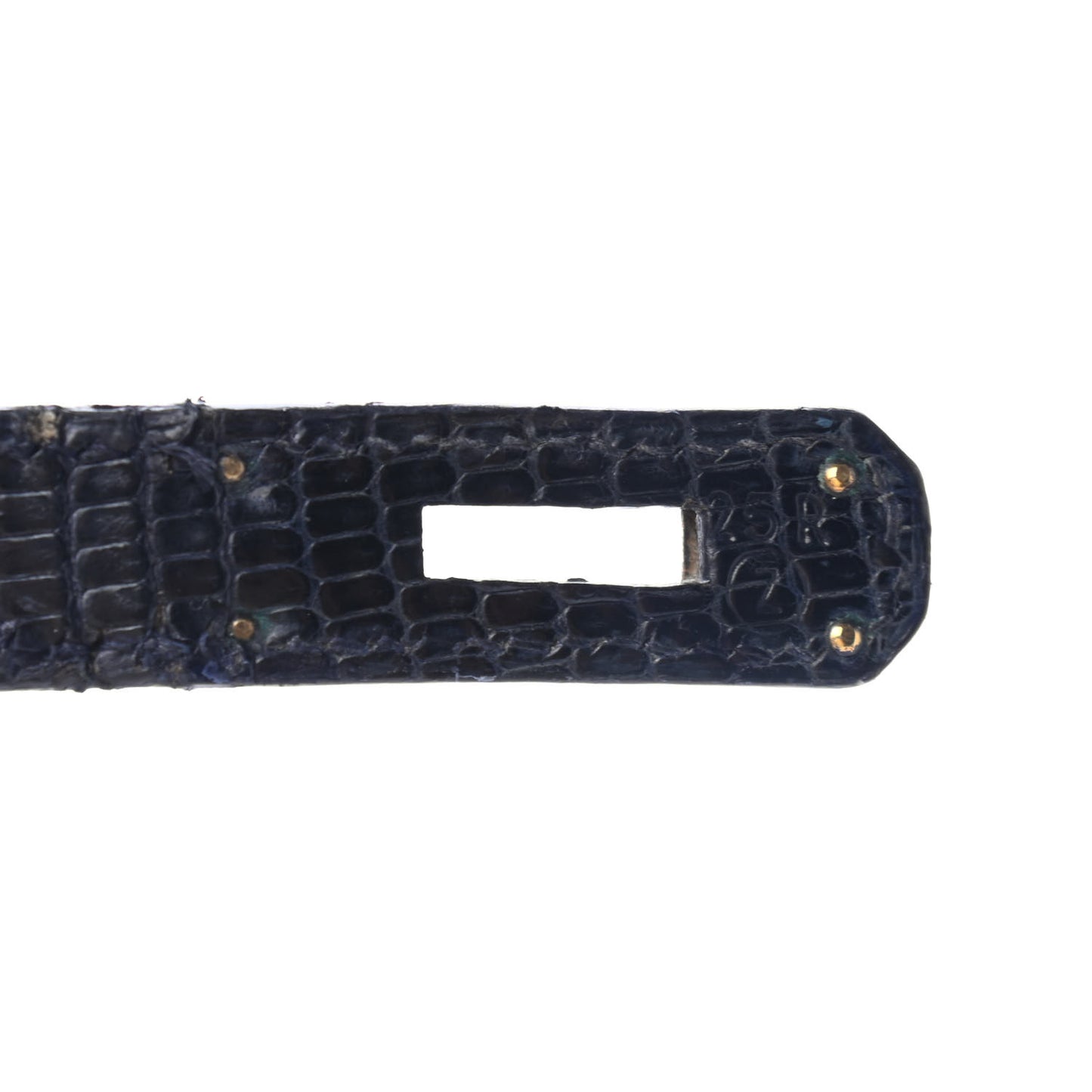 Lizard Kelly Sellier 32 Bleu Indigo