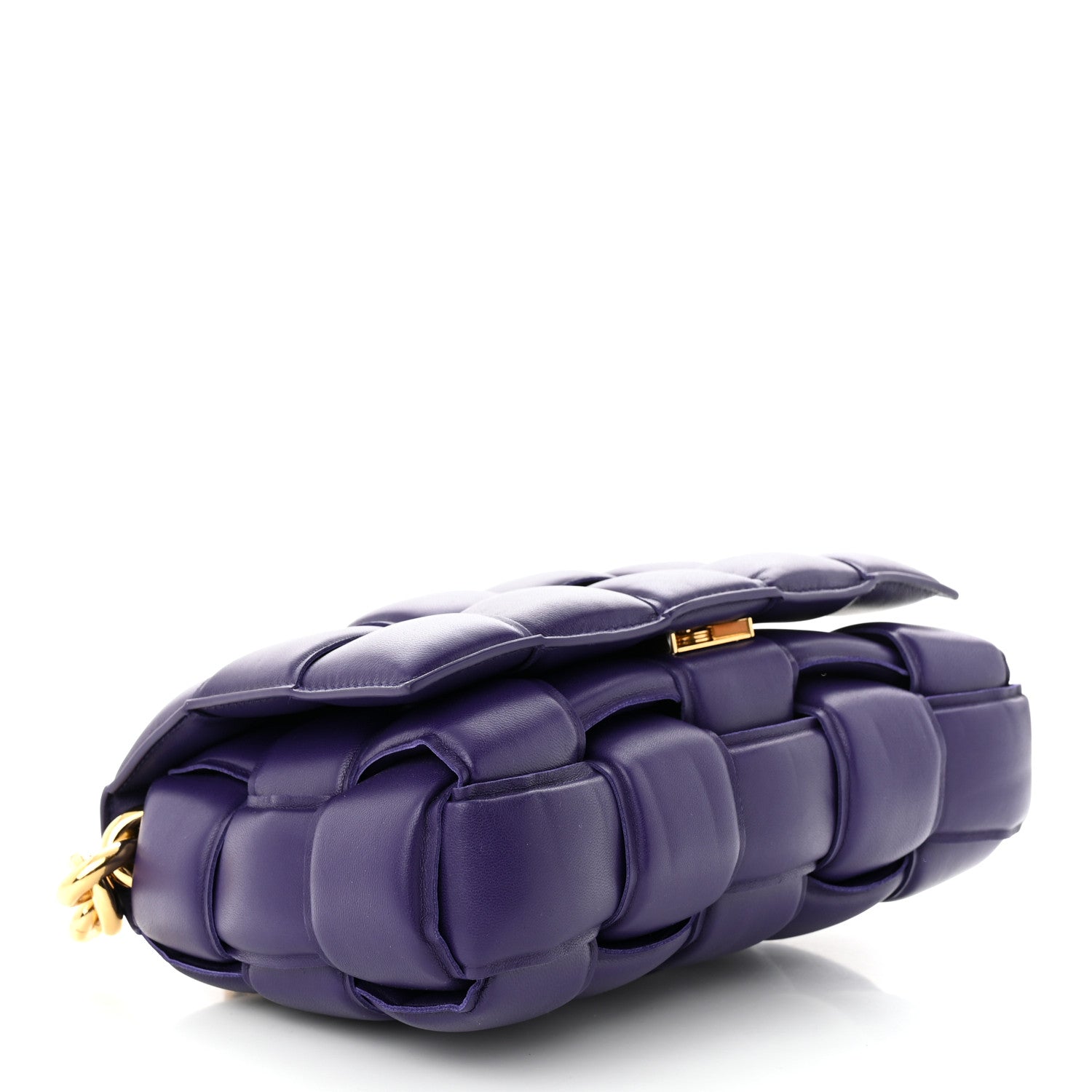 Bottega Veneta Lambskin Maxi Intreccio Padded Chain Cassette Crossbody Bag Unicorn 4 of 11