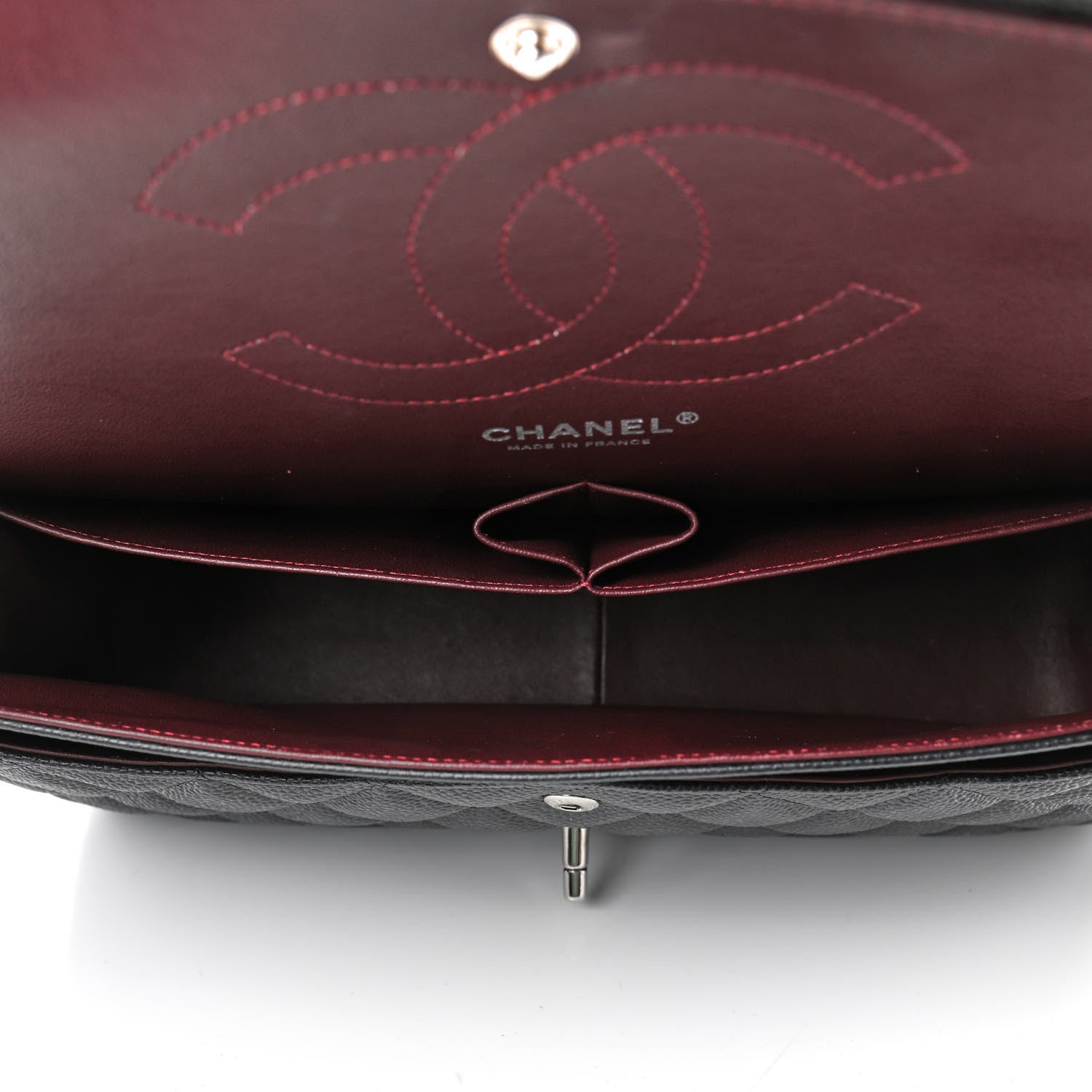 Chanel Caviar Quilted Jumbo Double Flap Black 4 of 4