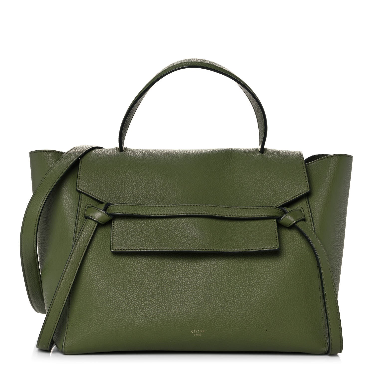 Celine Baby Grained Calfskin Mini Belt Bag Green 1 of 16
